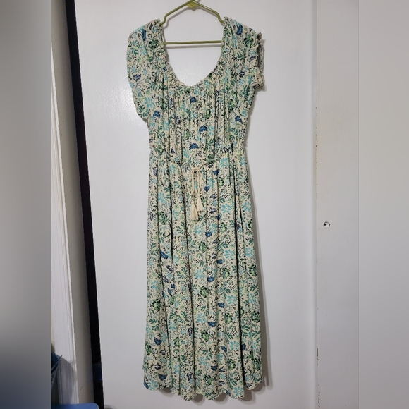 Torrid Size 2 Midi Challis Off-Shoulder Dress - Picture 5 of 13